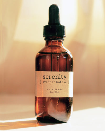 Serenity Lavender Bath Oil. Nusa Prana Home Living.